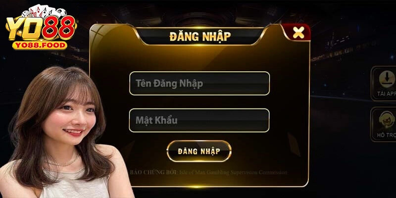 Nhập tên tài khoản và mật khẩu