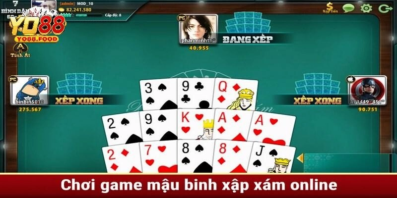 Quy trình tham dự ván đấu mậu binh tại Yo88